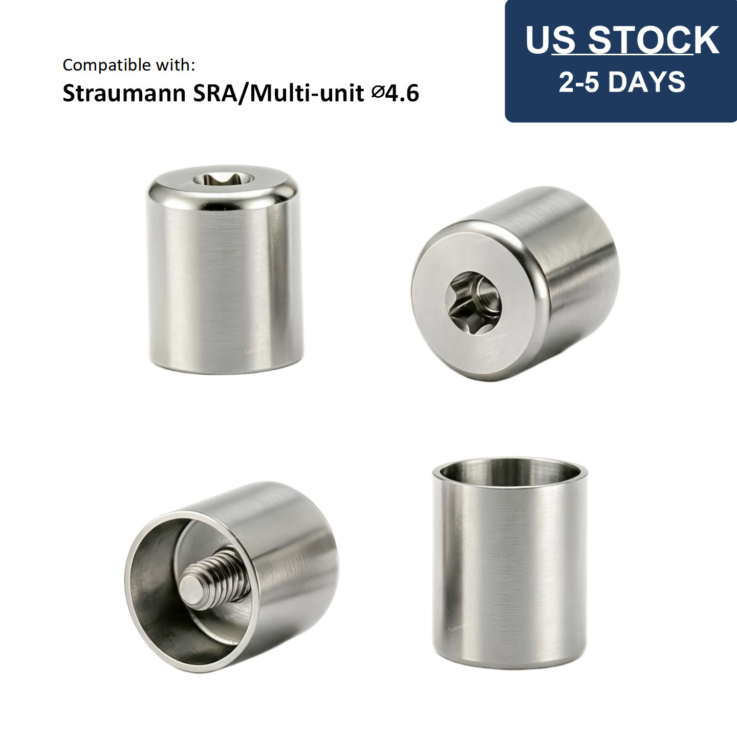 5Pcs Protective/Healing Caps Ø4.6 Fits Straumann SRA/Screw-Retained/Multi-unit