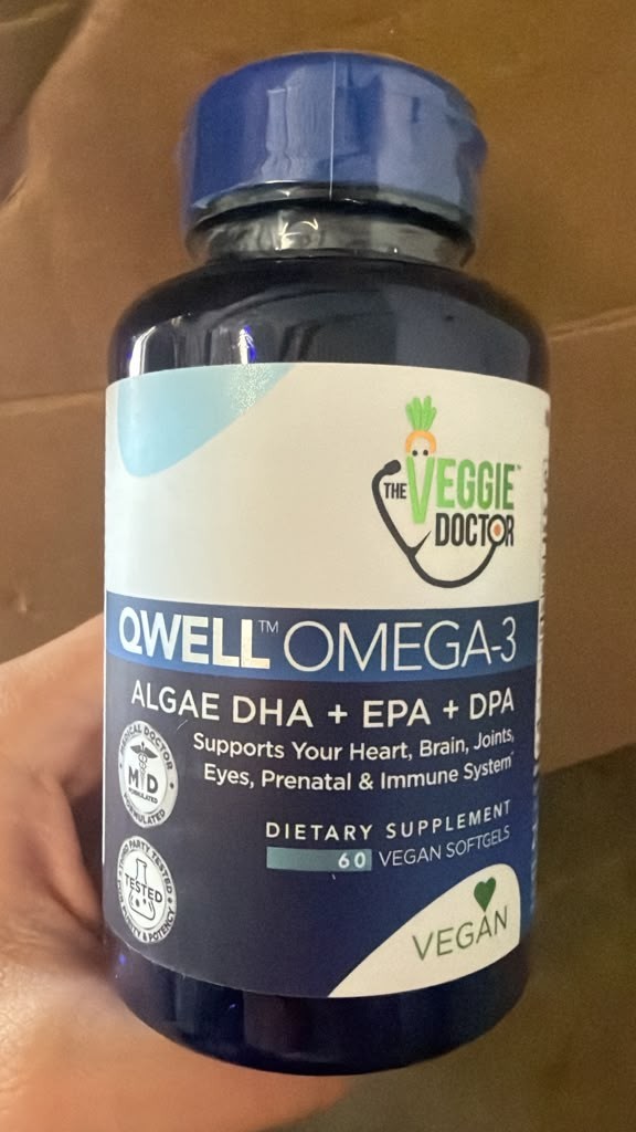 The Veggie Doctor Qwell Omega-3 Vegan DHA EPA Algae 60 Softgels Supplement The Veggie Doctor Qwell Omega-3 Vegan DHA EPA Algae 60 Softgels Supplement