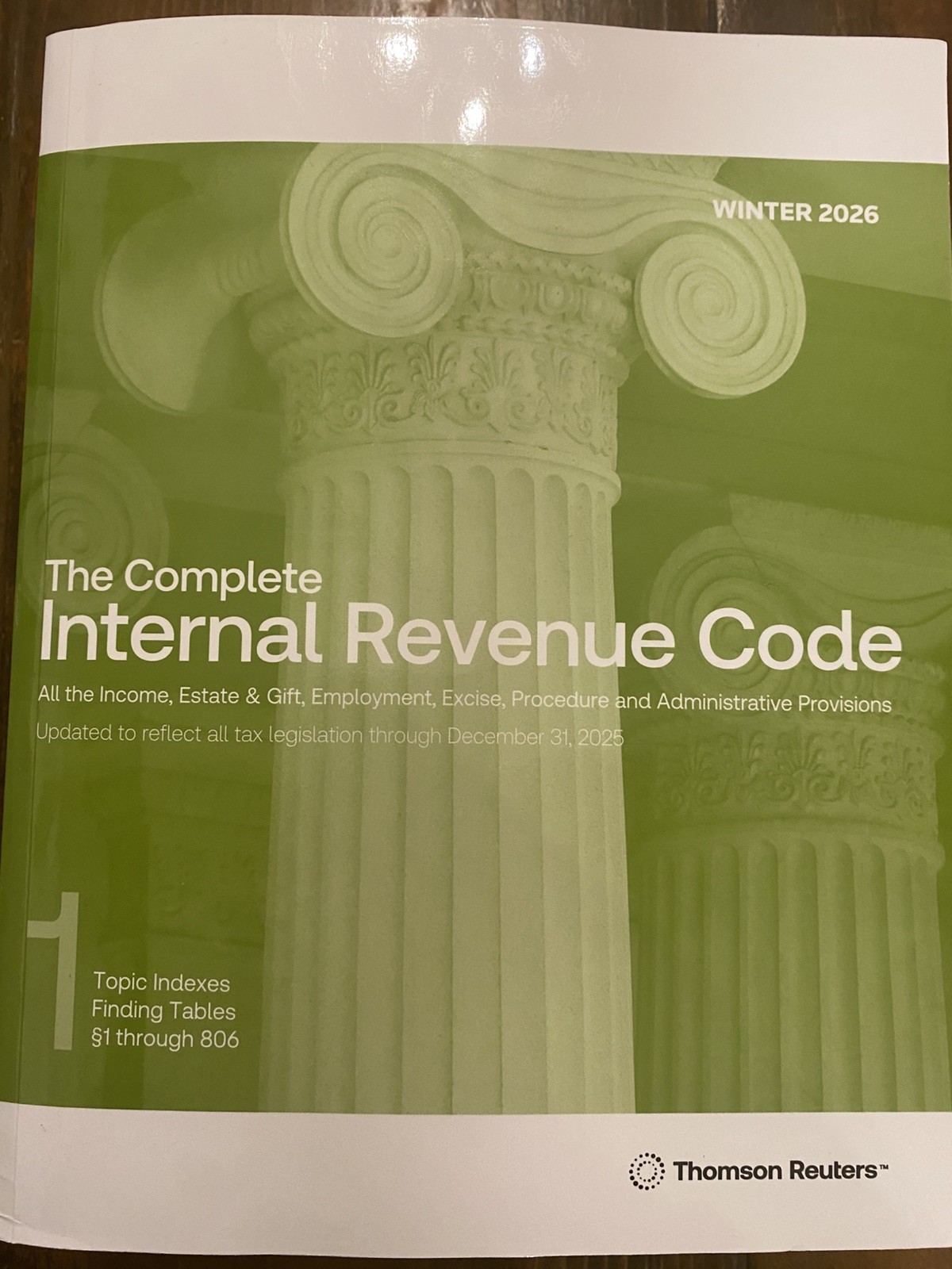 The Complete Internal Revenue Code Winter 2026 1 & 2 The Complete Internal Revenue Code Winter 2026 1 & 2