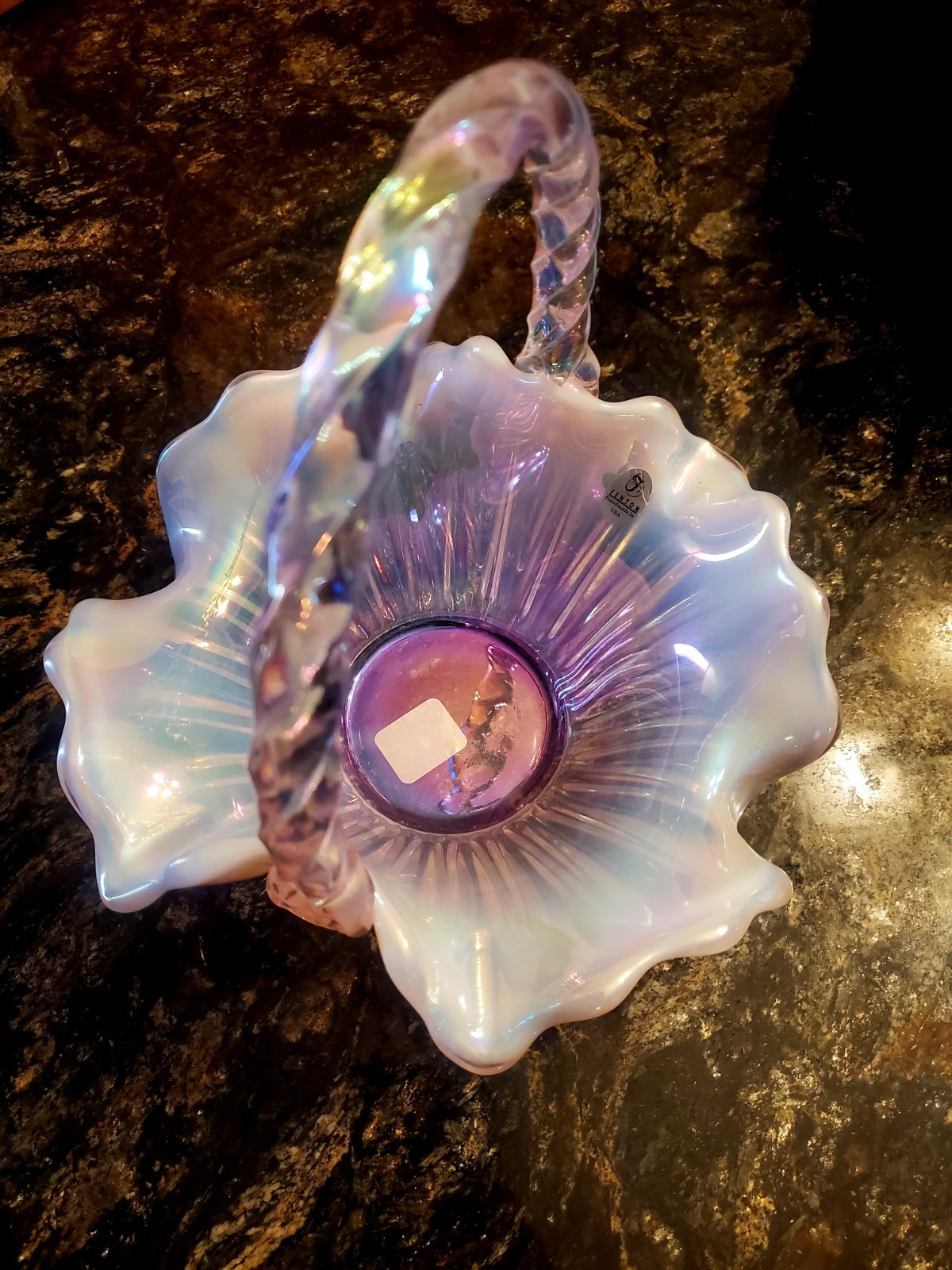 Absolutely Stunning Fenton Pink 6630 PY Iridescent/Opalescent 8\
