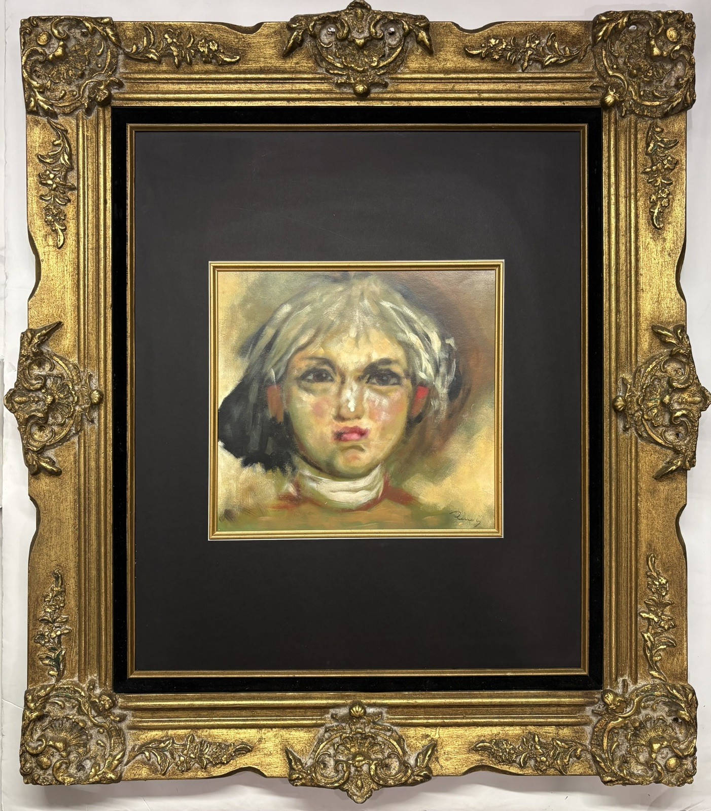 Pierre Auguste Renoir 1841-1919 Oil On paper signed. In The Style. Hand signed Pierre Auguste Renoir 1841-1919 Oil On paper signed. In The Style. Hand signed