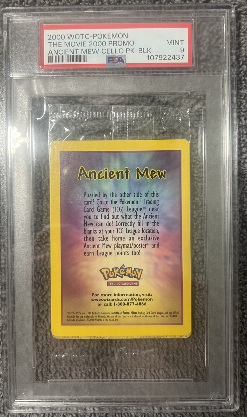 2000 WOTC Pokemon Ancient Mew - The Movie 2000 Promo - Sealed Pack - PSA 9 2000 WOTC Pokemon Ancient Mew - The Movie 2000 Promo - Sealed Pack - PSA 9