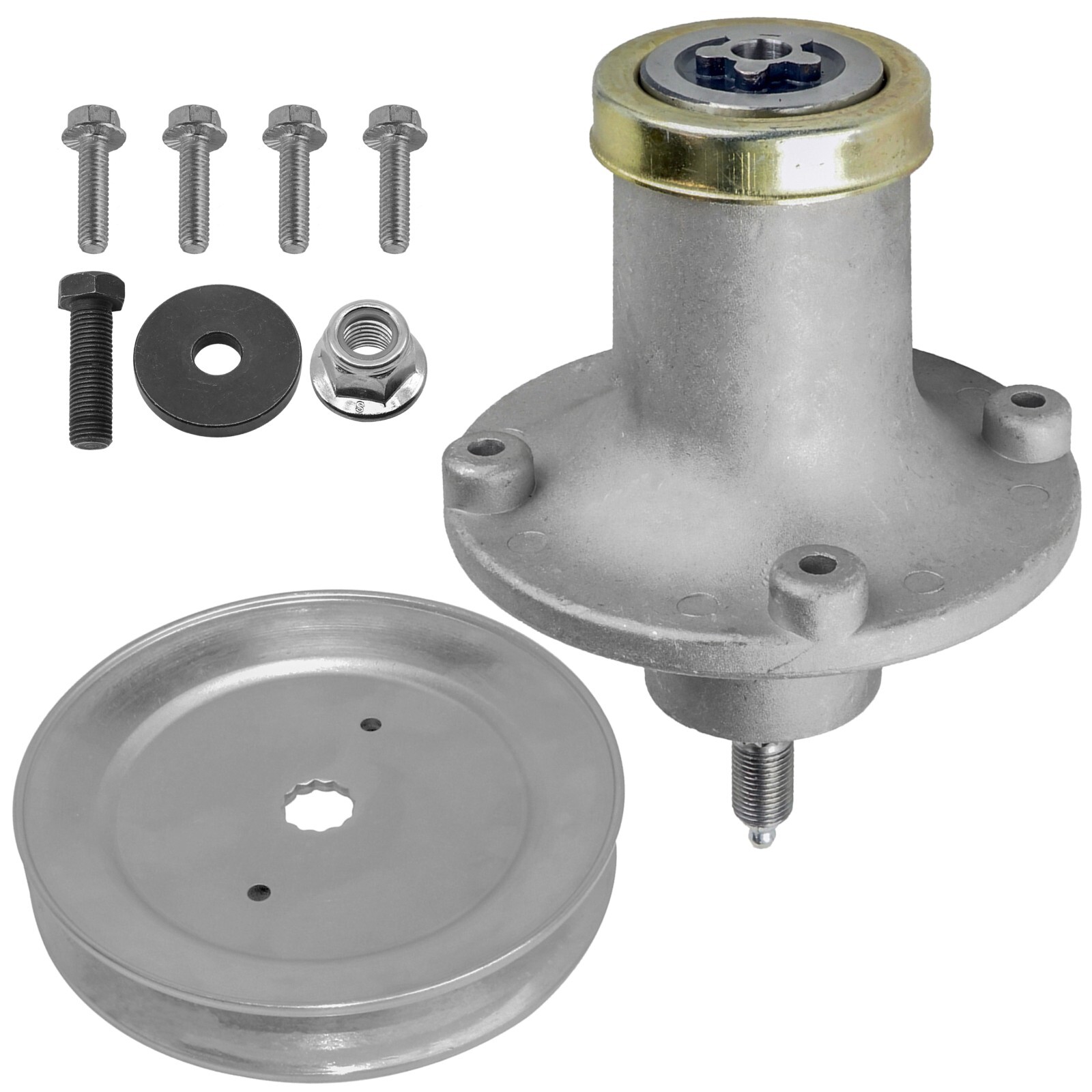 Caltric 618-06981 918-069 532112171 Spindle & Pulley For Husqvarna Dixon 48