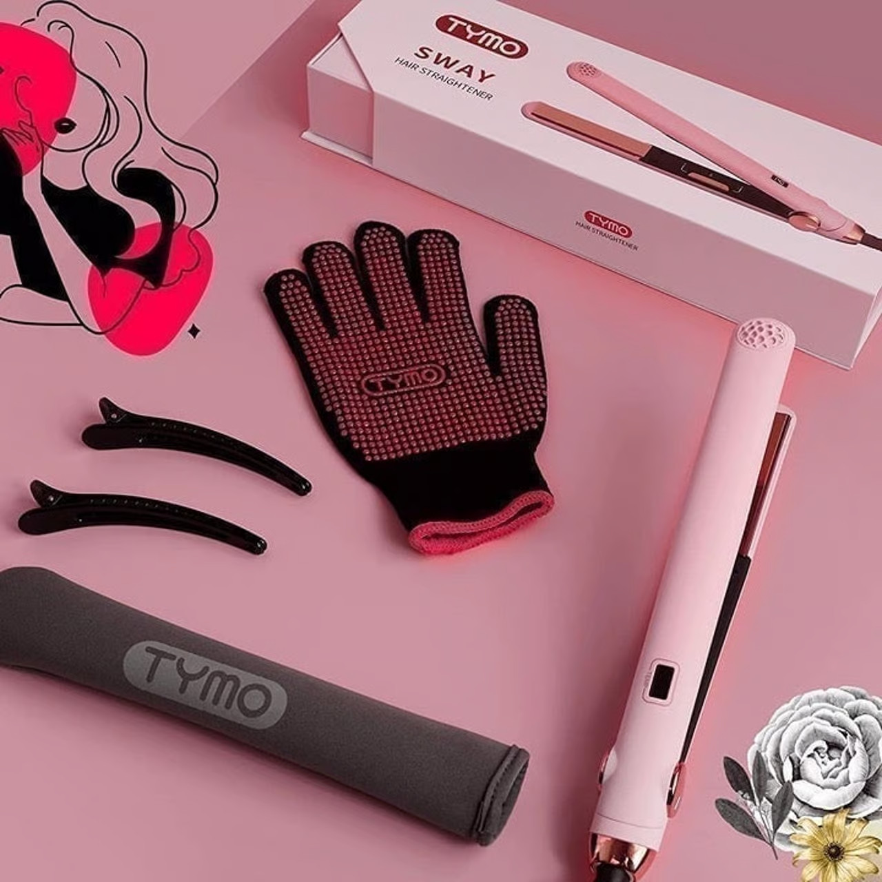 New - TYMO SWAY 2 in 1 Hair Straightener & Curler Professional Hair Styling Tool New - TYMO SWAY 2 in 1 Hair Straightener & Curler Professional Hair Styling Tool