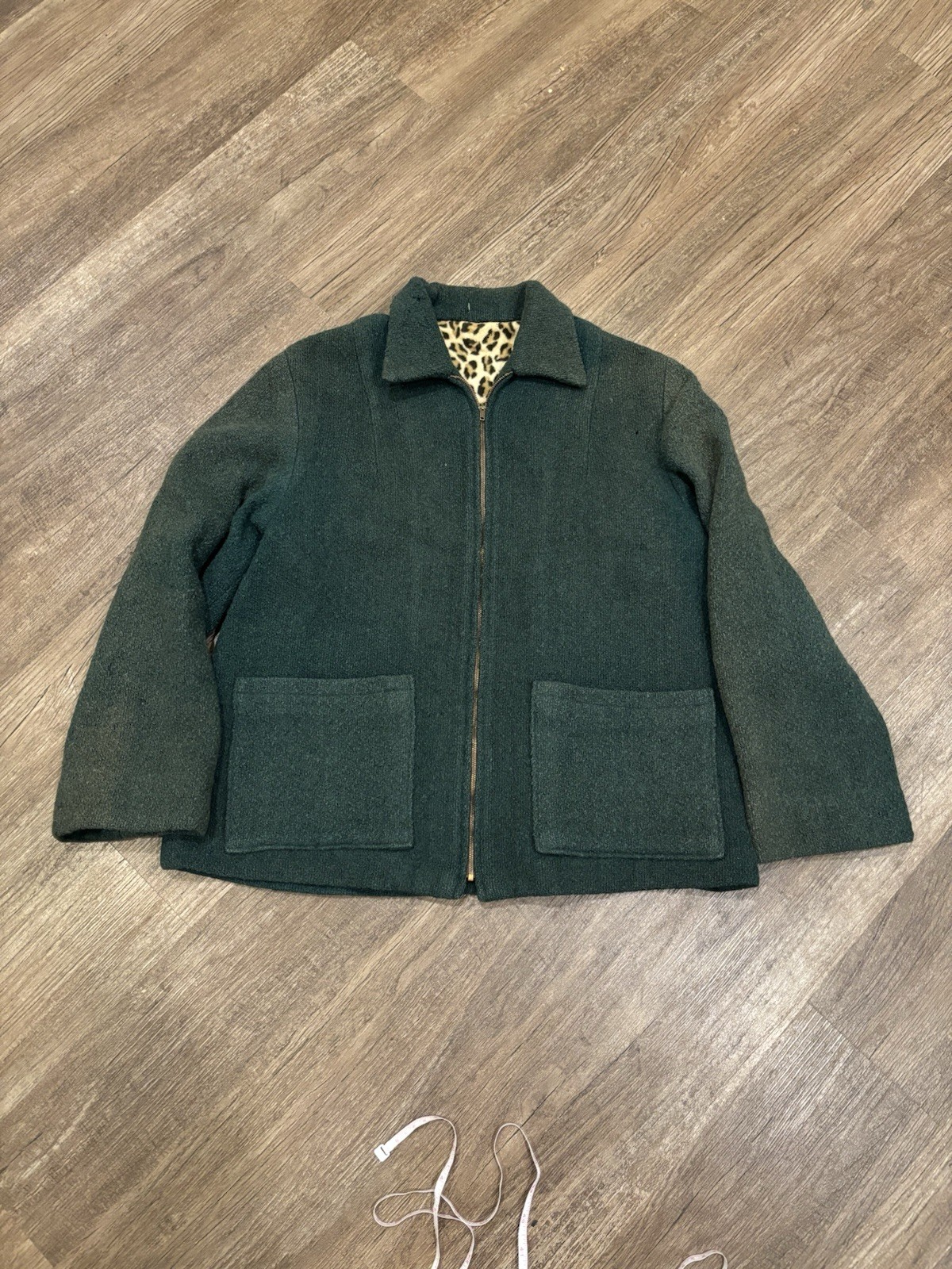 rare vintage 1950’s wool jacket with leopard print liner size S faded rockabilly rare vintage 1950’s wool jacket with leopard print liner size S faded rockabilly