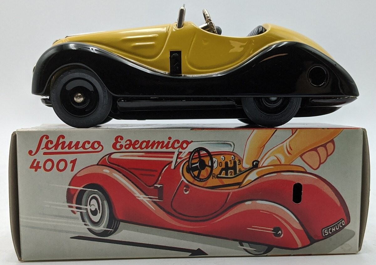 Schuco 4001 Diecast Examico Vintage Wind Up Toy Car/Box