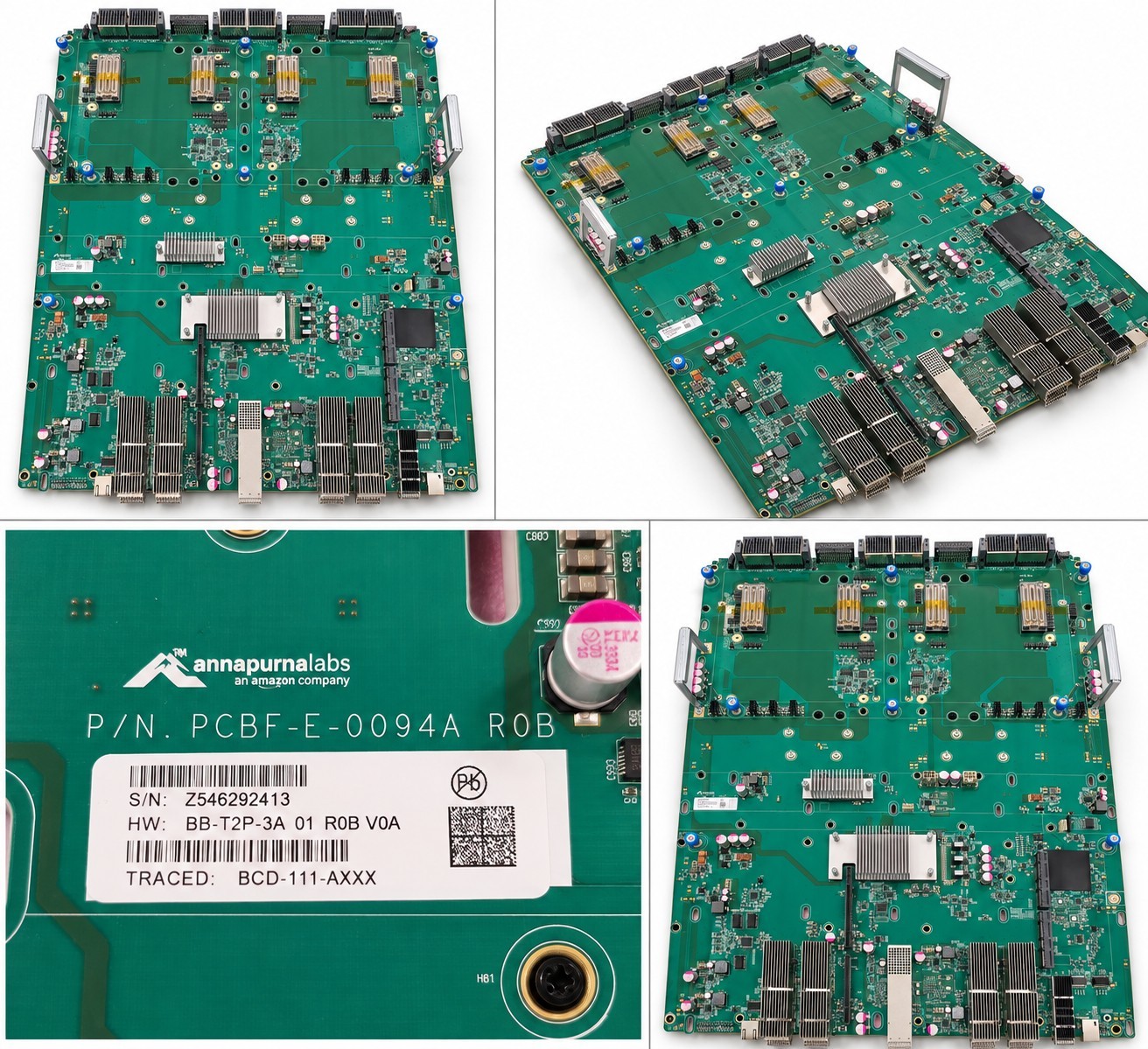 Annapurna Labs BB-T2P-3A Smart NIC PCBFE0094A R0B Amazon Network Card