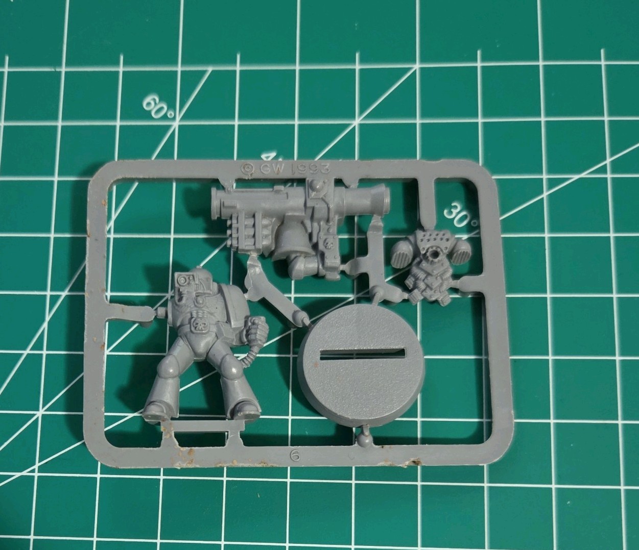 Vintage GW 2nd Ed. Tactical Marine with Missile Launcher NOS Monopose 1993 BZ26 Vintage GW 2nd Ed. Tactical Marine with Missile Launcher NOS Monopose 1993 BZ26