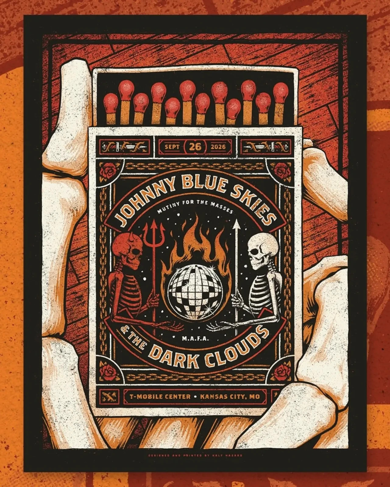 Johnny Blue Skies Sep 26 2026 Kansas City T-Mobile Center Poster