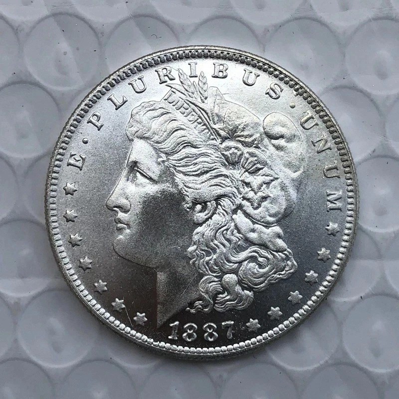 1887-S Morgan Silver Dollar AU 90% Silver Liberty Head SF Mint 1887-S Morgan Silver Dollar AU 90% Silver Liberty Head SF Mint