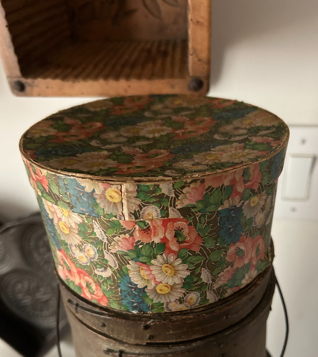 Antique Wallpaper Box - Written on Bottom - Antique Wallpaper Box - Written on Bottom -