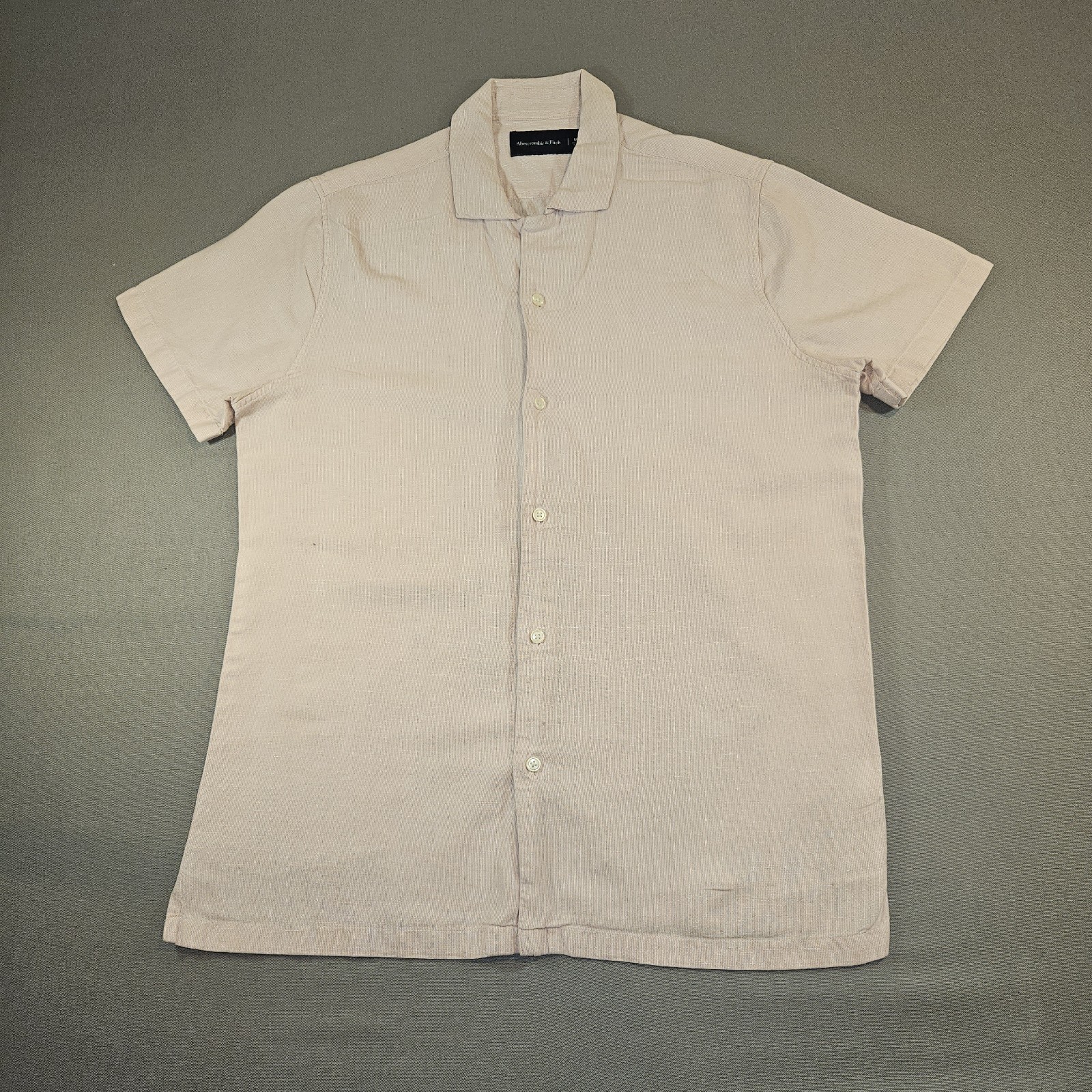 VTG ABERCROMBIE & FITCH PINK BUTTON DOWN FITTED LONG SLEEVE SHIRT MENS SIZE M VTG ABERCROMBIE & FITCH PINK BUTTON DOWN FITTED LONG SLEEVE SHIRT MENS SIZE M