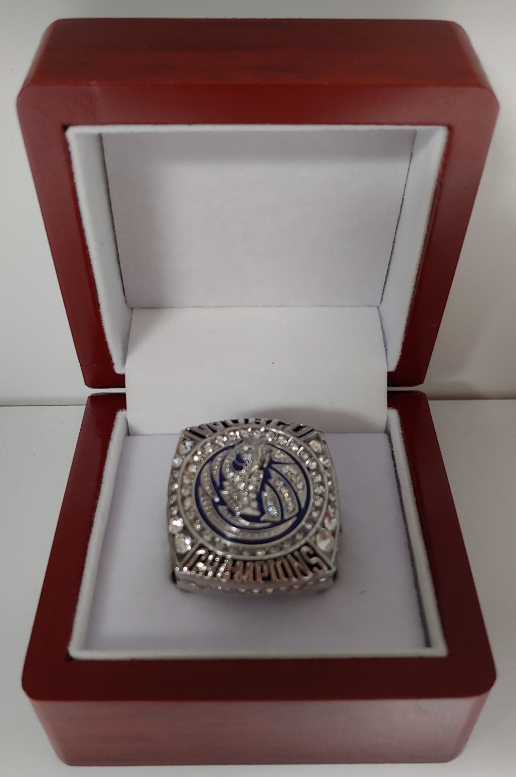 Dirk Nowitzki - 2011 Dallas Mavericks Championship Ring With Wooden Display Box