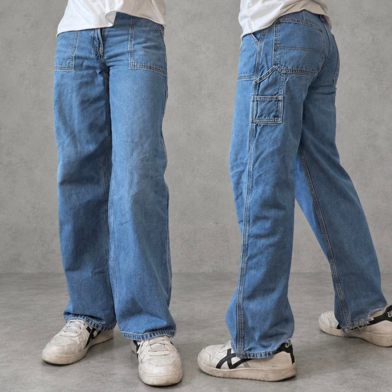 Gap Carpenter Baggy Workwear Jeans Blue Faded Y2K Denim Size 16 Gap Carpenter Baggy Workwear Jeans Blue Faded Y2K Denim Size 16
