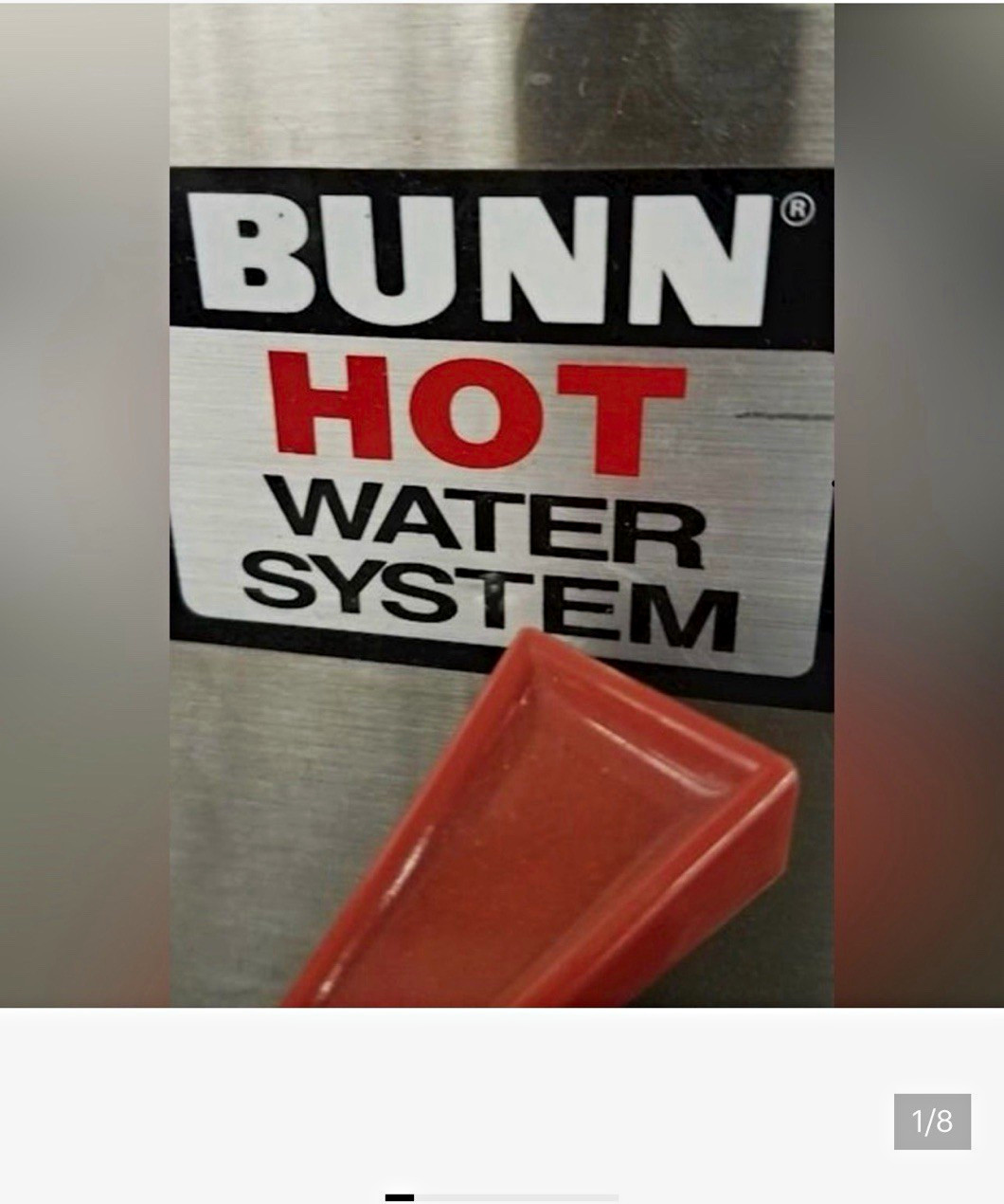 BUNN OHW Stainless Steel Hot Water Dispenser Lever, 1 Tap, 120V 1040W NSF UL