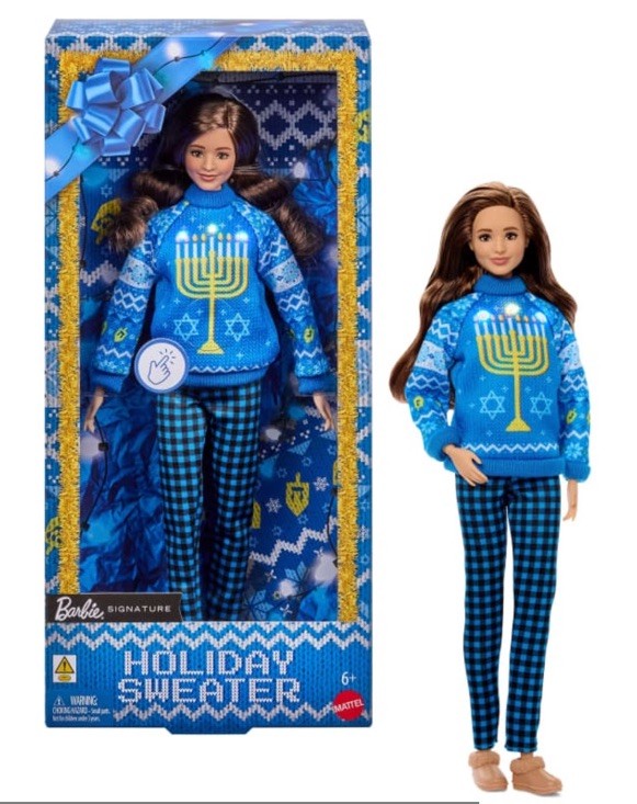 2026 Barbie Signature LIGHT UP Holiday Sweater Hanukah Jewish Doll Preorder