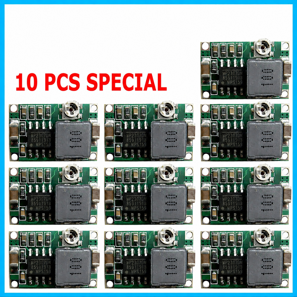 10X Mini360 3A DC Voltage Step Down Power Converter Buck Module 3.3V 5V 9V 12V