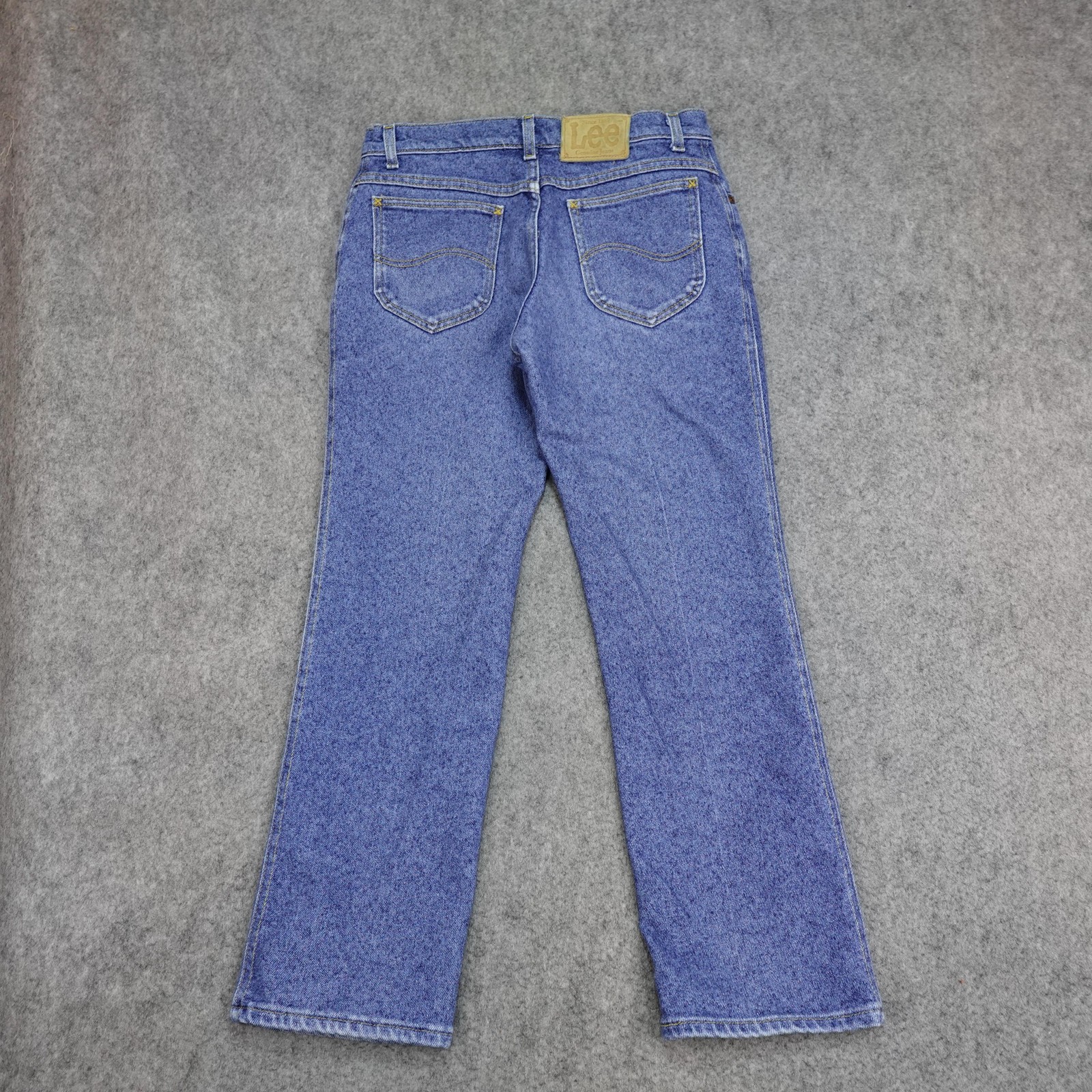 Vintage Lee Jeans Mens 33x29 Blue Riders Straight Denim Made in USA Faded 90s *