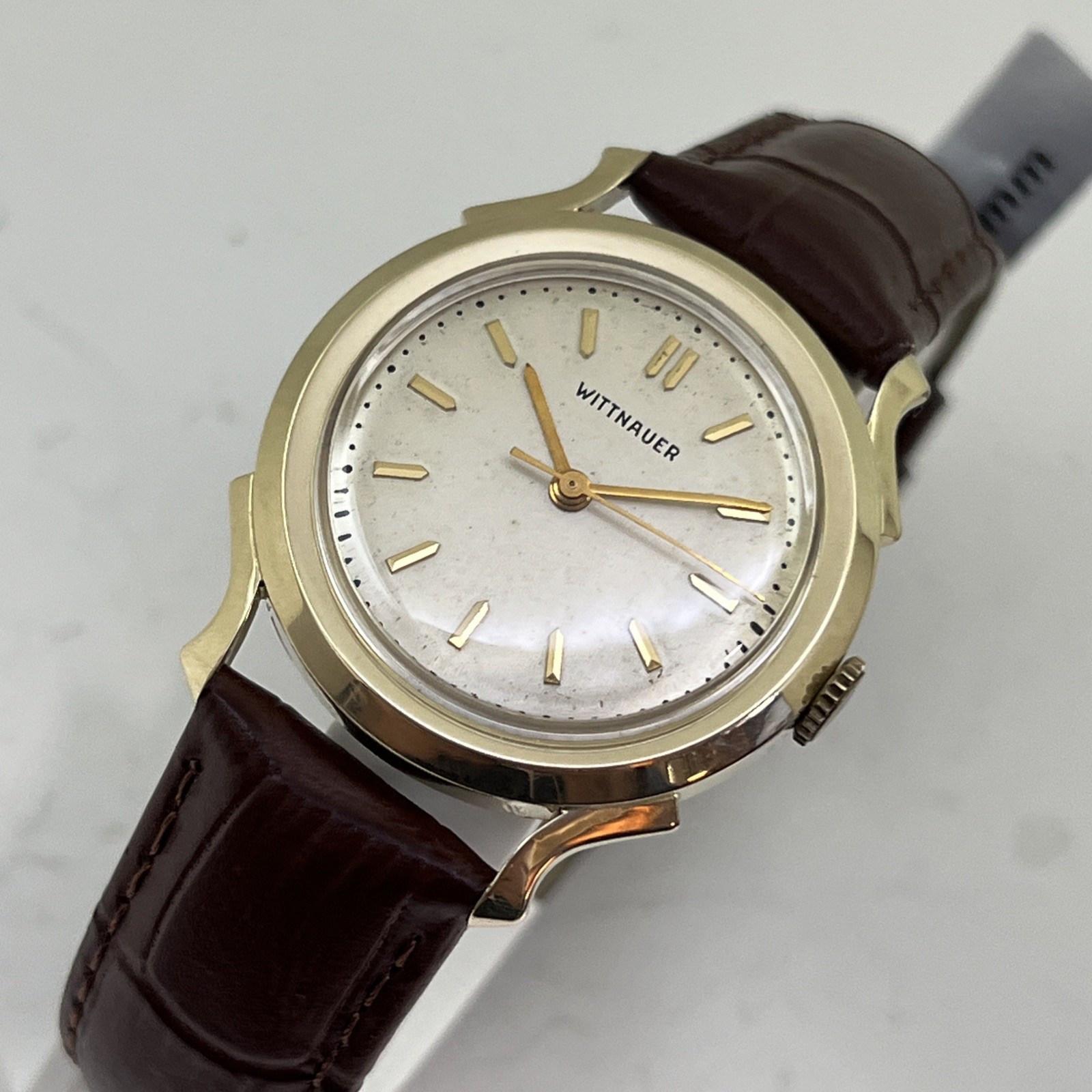 Vintage 1950’s Man’s WITTNAUER Stunning Off White Dial Fully Serviced & WARRANTY