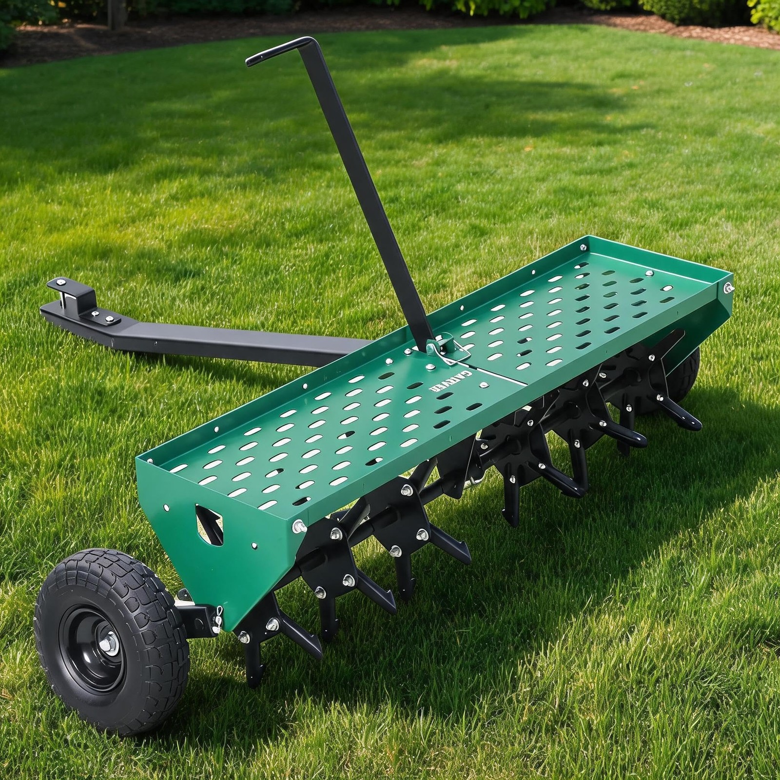  Tow Behind Aerator Pull Behind Lawn Aerator with Universal Hich 40/48 Inch