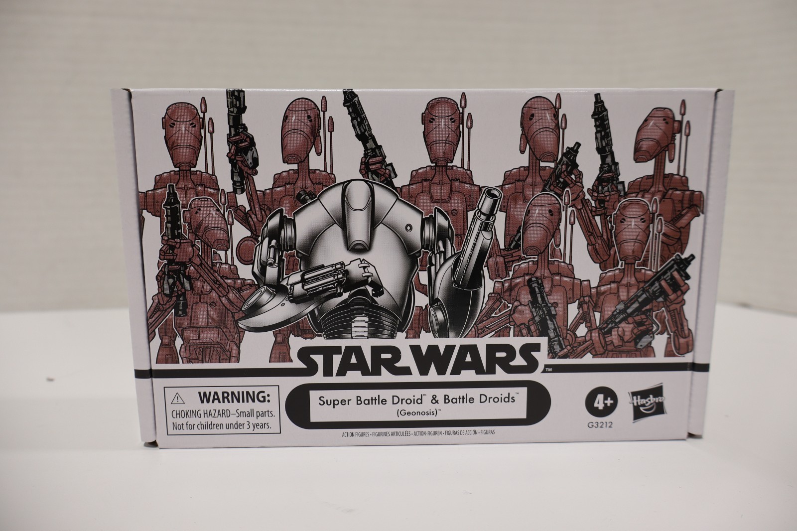 Star Wars Vintage Collection Super Battle Droid & Battle Droids 4 Pack Geonosis