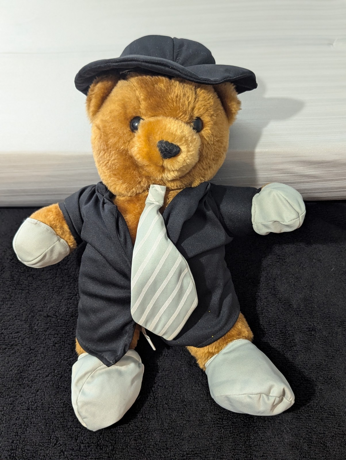 WWF Undertaker Teddy Bear - Titan Sports LJN Hasbro Vintage Wrestling 1990