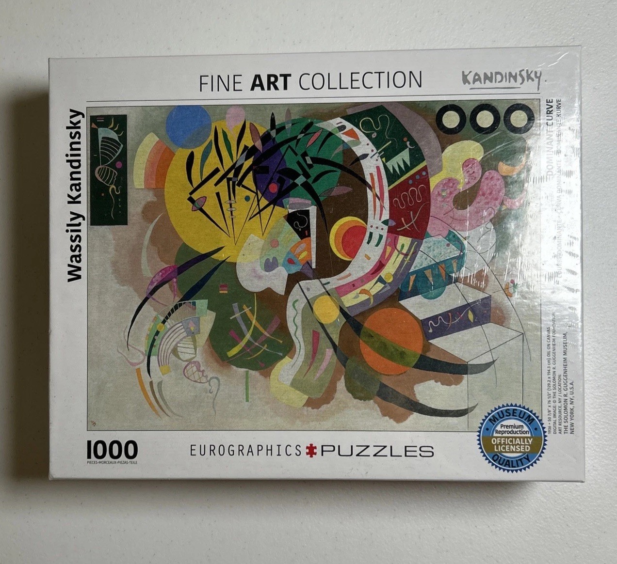 New Eurographics Fine Art Collection Kandinsky Dominant Curve 1000 Piece Puzzle New Eurographics Fine Art Collection Kandinsky Dominant Curve 1000 Piece Puzzle