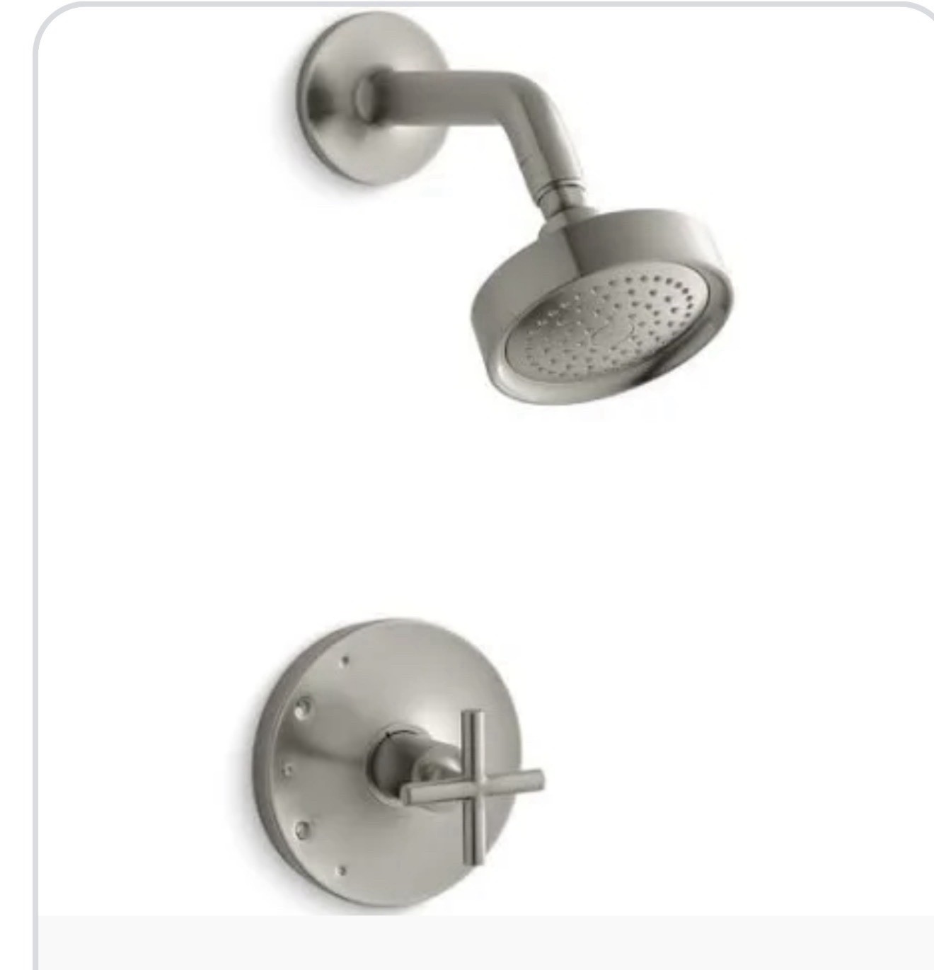 Kohler Purist Pressure Balanced Shower System Head Hand Shower Trim TS14422-3-BN Kohler Purist Pressure Balanced Shower System Head Hand Shower Trim TS14422-3-BN