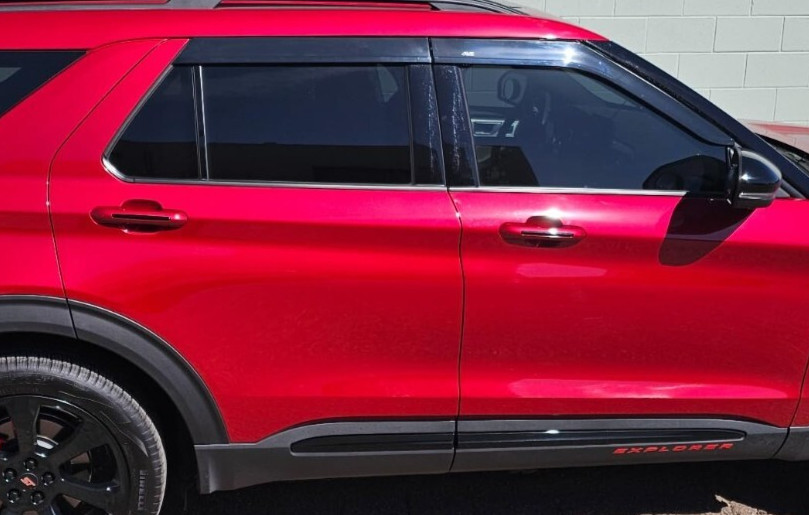 Low Profile Tape-On Rain Guards Vent Visors Shade for 2020-2025 Ford Explorer