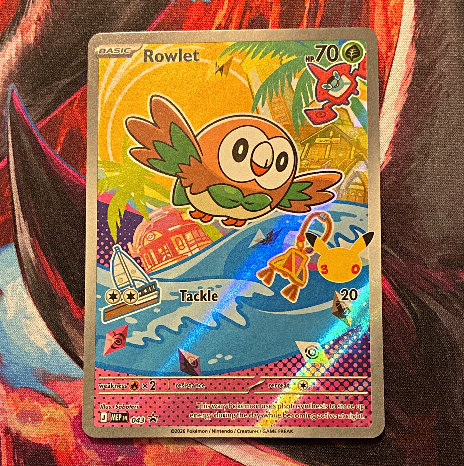Nintendo Pokemon TCG Rowlet 043 Me: Mega Evolution First partners promo Nintendo Pokemon TCG Rowlet 043 Me: Mega Evolution First partners promo