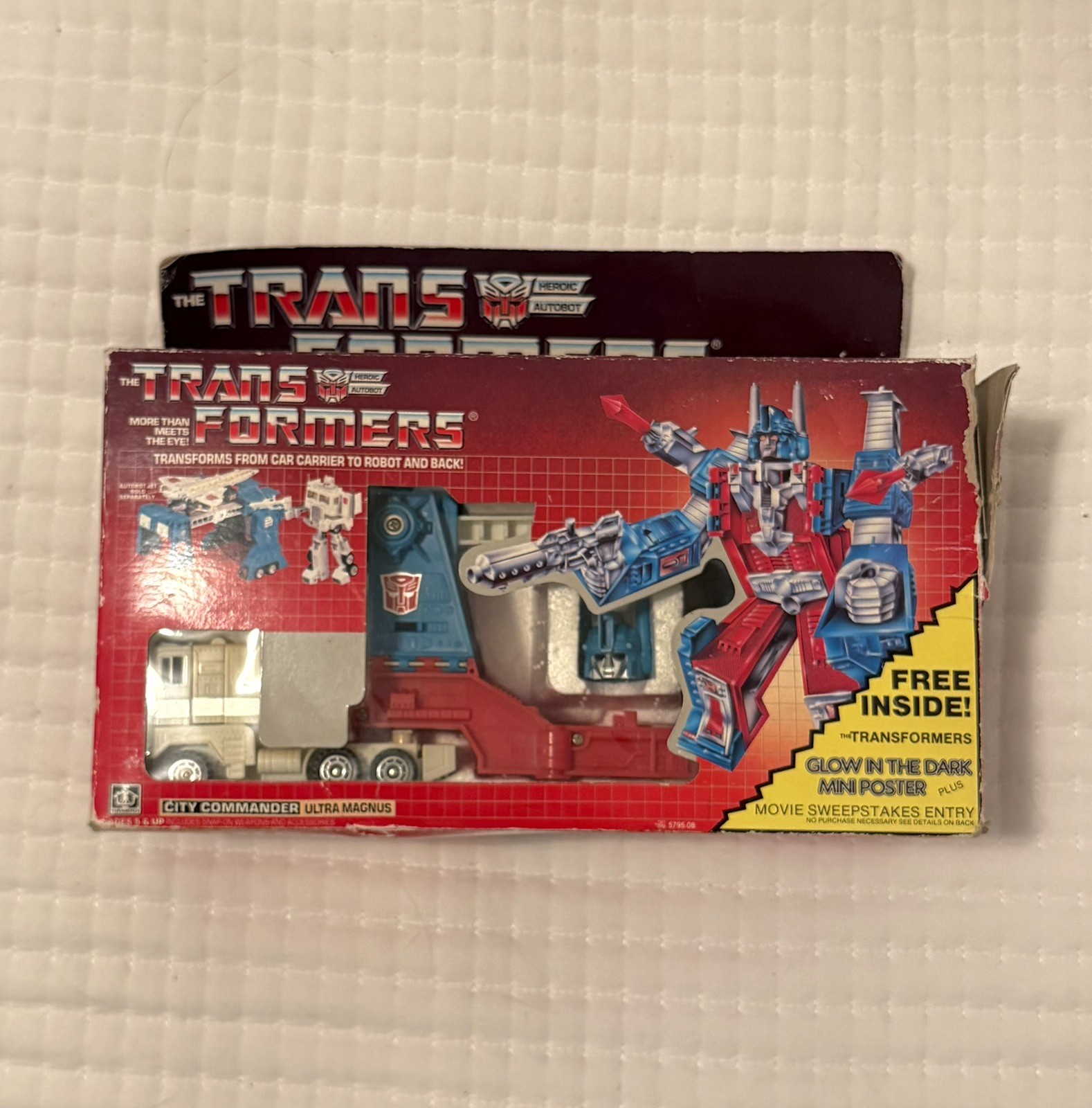 Vintage 1985 Transformers G1 City Commander Ultra Magnus Original Box Autobots Vintage 1985 Transformers G1 City Commander Ultra Magnus Original Box Autobots