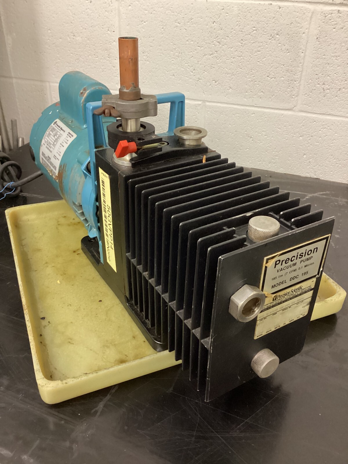 Precision Scientific DDC-195 Vacuum Pump with Franklin Electric 1102685403 Motor Precision Scientific DDC-195 Vacuum Pump with Franklin Electric 1102685403 Motor