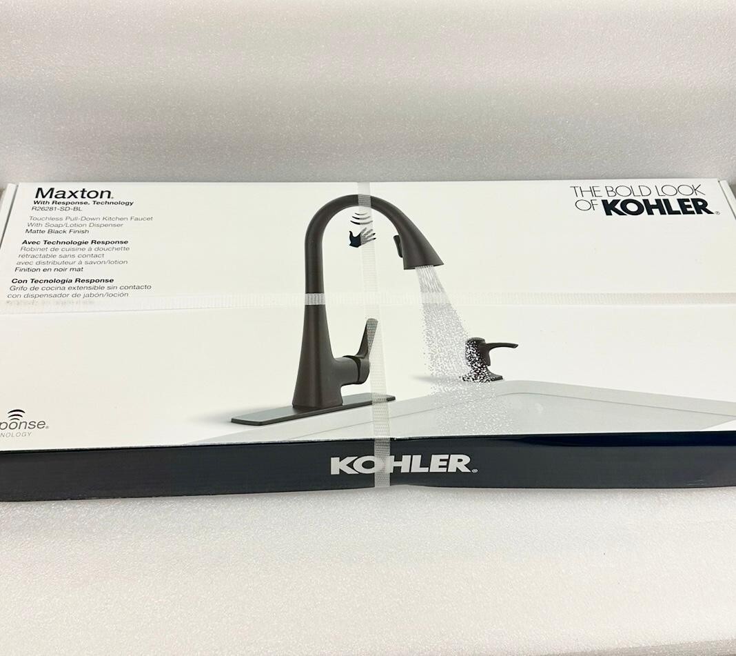 Kohler Maxton Touchless Pull-Down Kitchen Faucet Matte Black Kohler Maxton Touchless Pull-Down Kitchen Faucet Matte Black