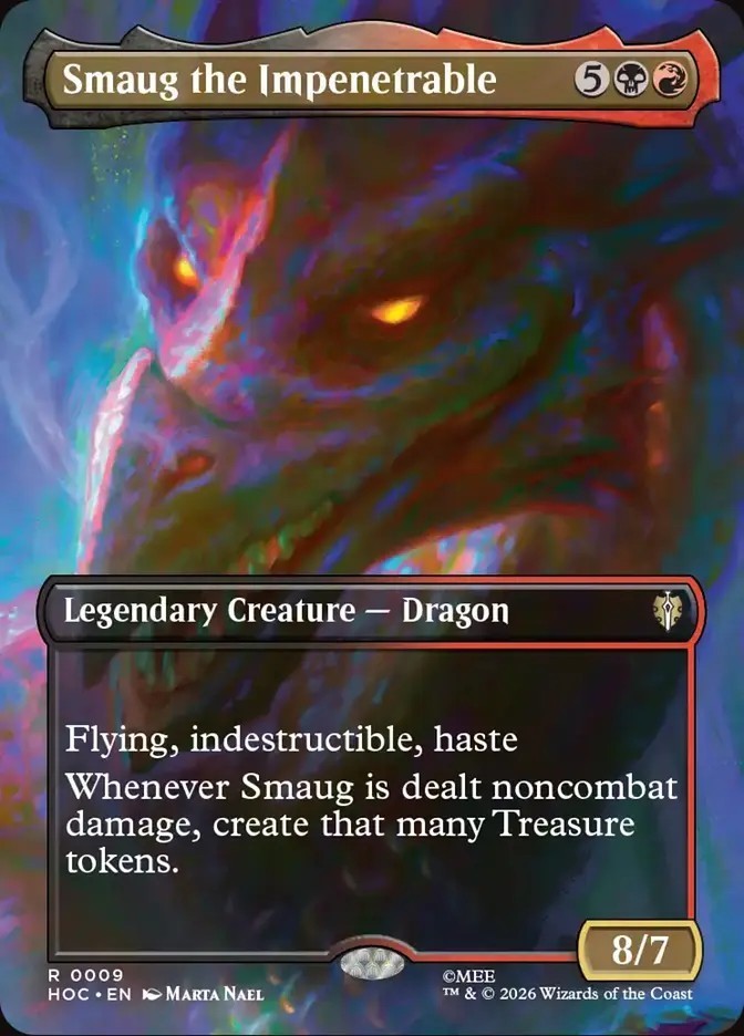 Smaug the Impenetrable (Showcase) Foil The Hobbit Playtest Card Smaug the Impenetrable (Showcase) Foil The Hobbit Playtest Card