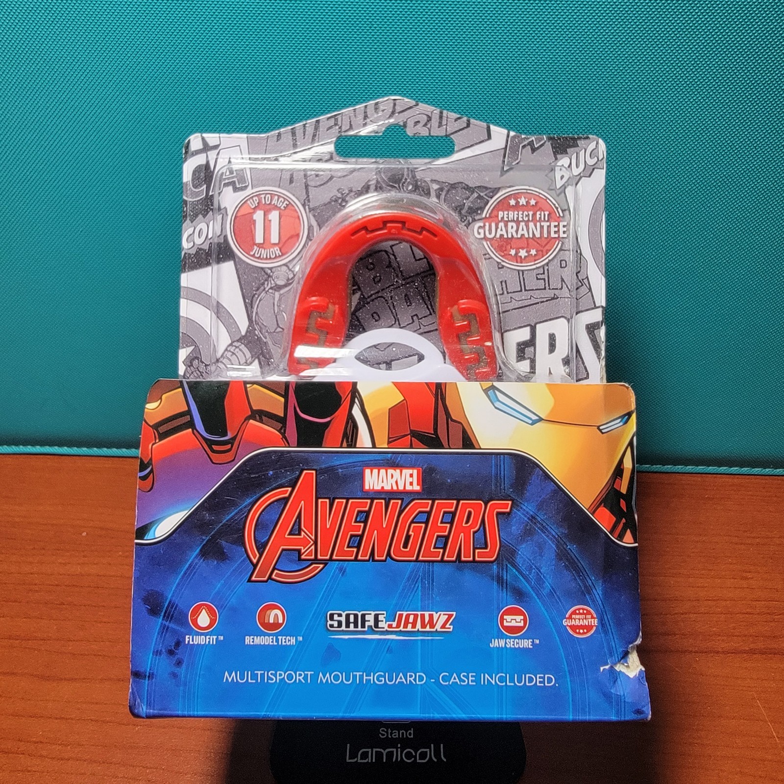 SAFEJAWZ Mouthguard Slim Fit Junior Mouth Adult (UP TO 11 Years), Avengers