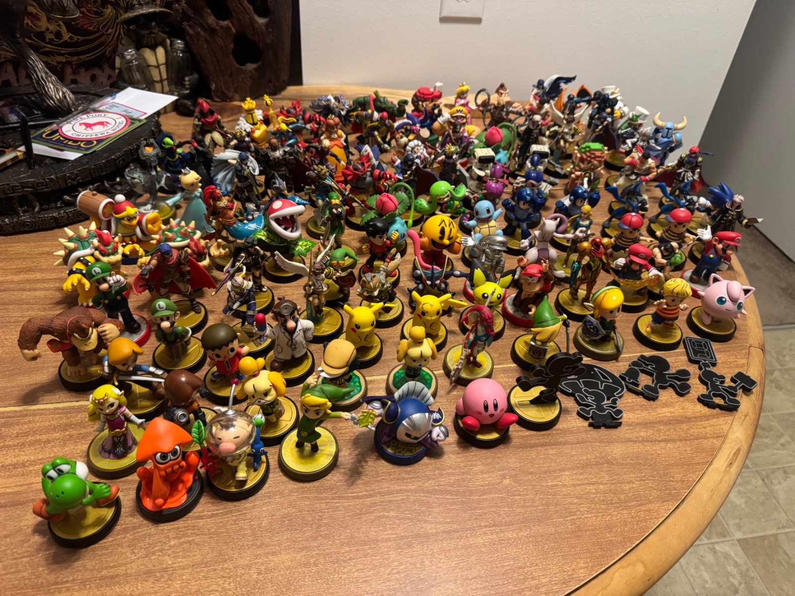 HUGE amiibo lot 112 video game scan figures AUTHENTIC LOOSE few dupes, DRAWN ON