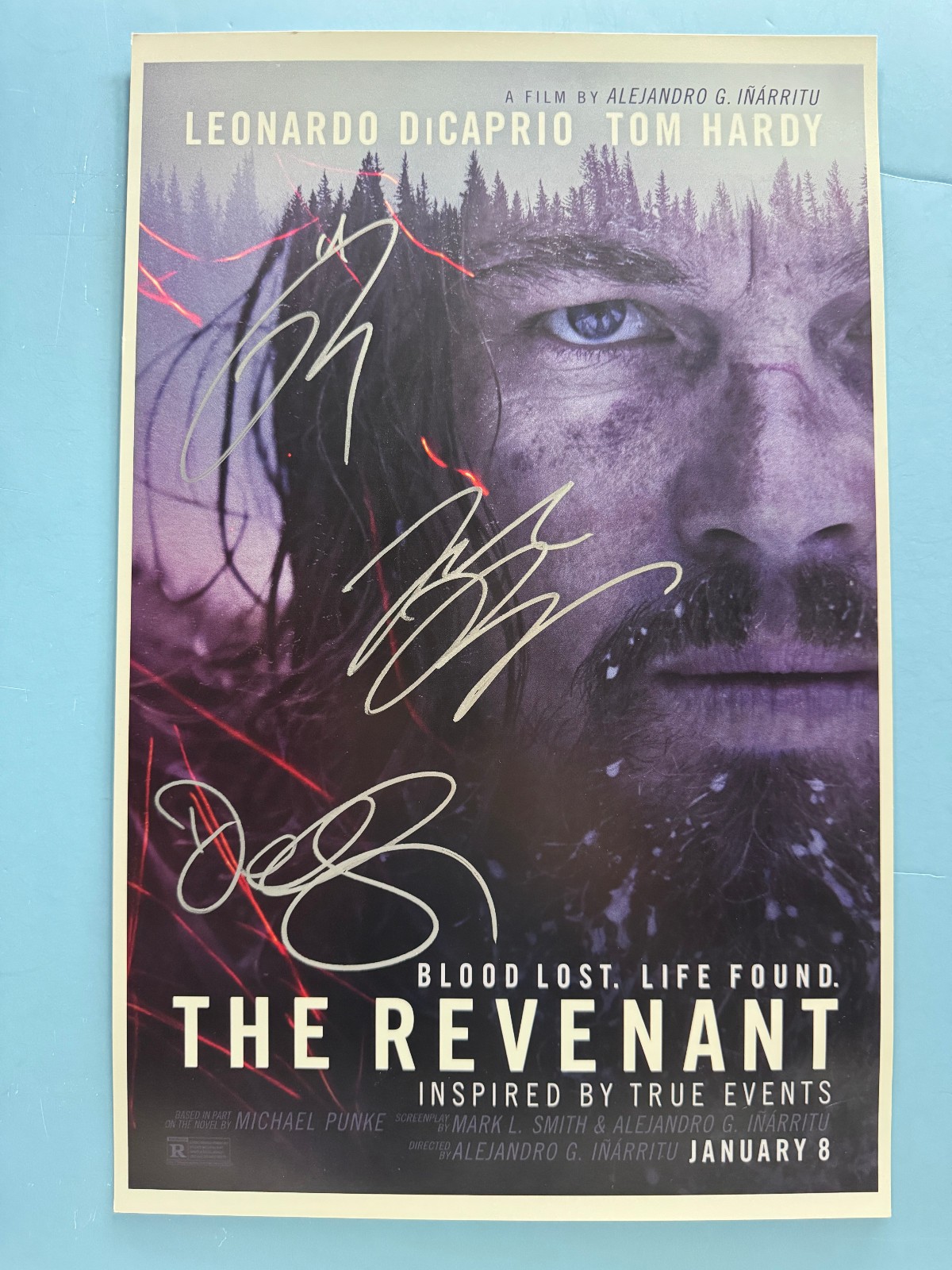 THE REVENANT MOVIE POSTER 11x17 SIGNED BY 3 AUTHENTICATED wCOA THE REVENANT MOVIE POSTER 11x17 SIGNED BY 3 AUTHENTICATED wCOA