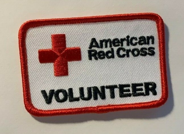 american red cross patch red cross volunteer American red cross patch 2 x 3\