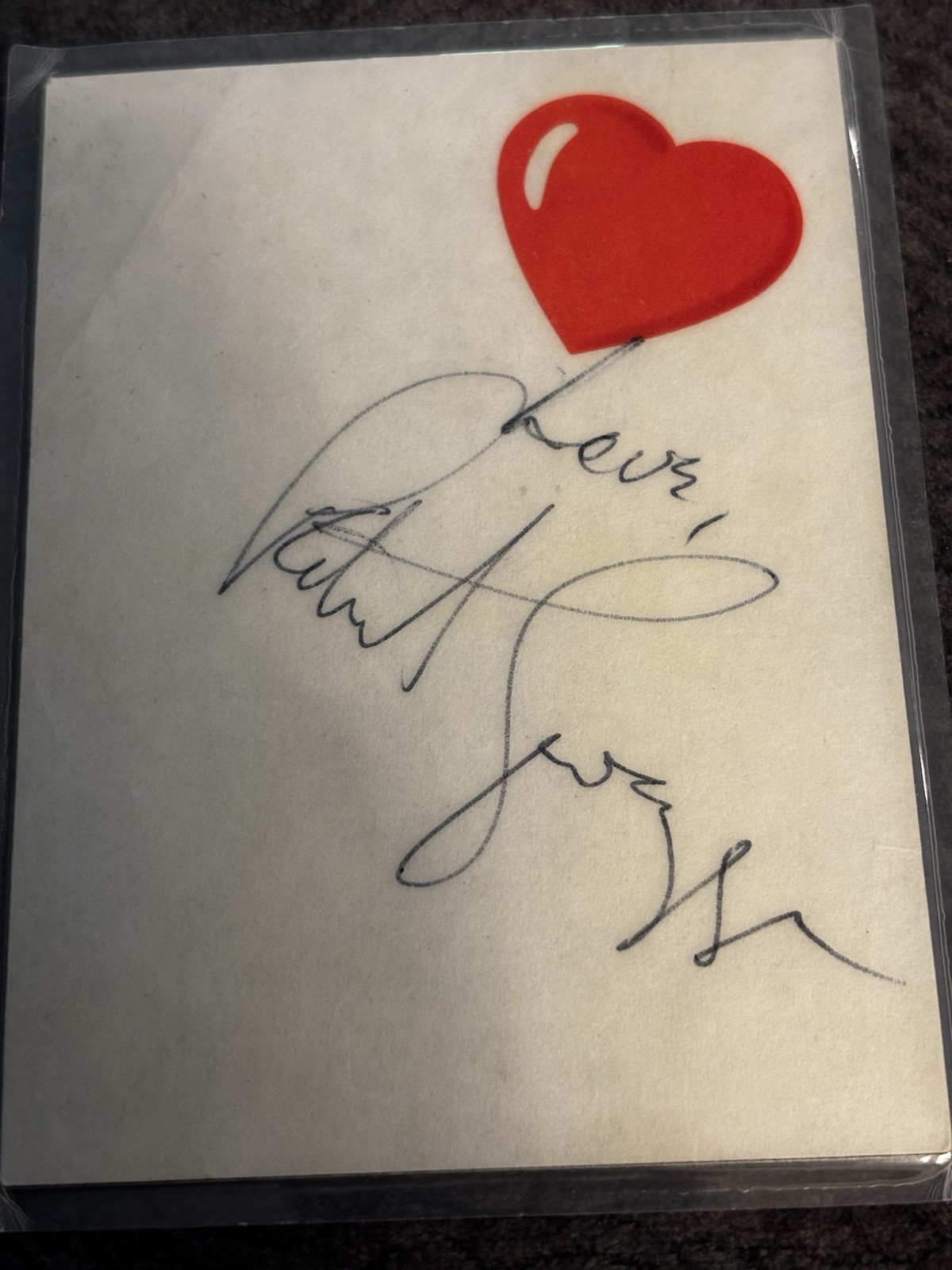 Hand Signed Patrick Swayze Autograph Hand Signed Patrick Swayze Autograph