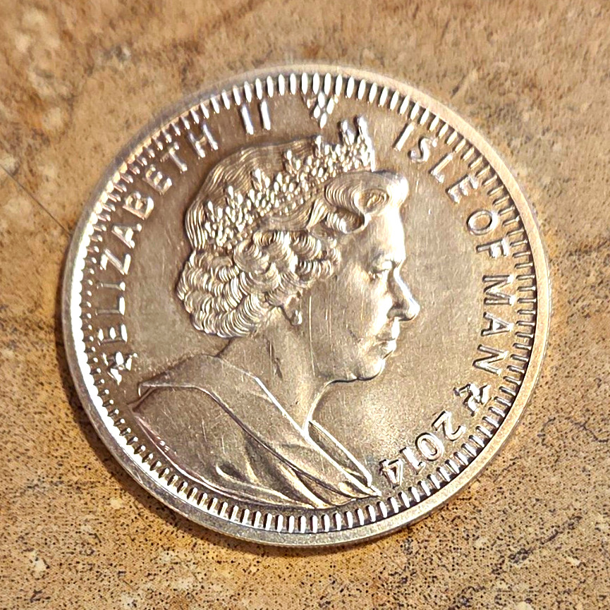 Pobjoy Mint 2014 Isle of Man Silver Angel 1 oz .999 Silver Business Strike Pobjoy Mint 2014 Isle of Man Silver Angel 1 oz .999 Silver Business Strike