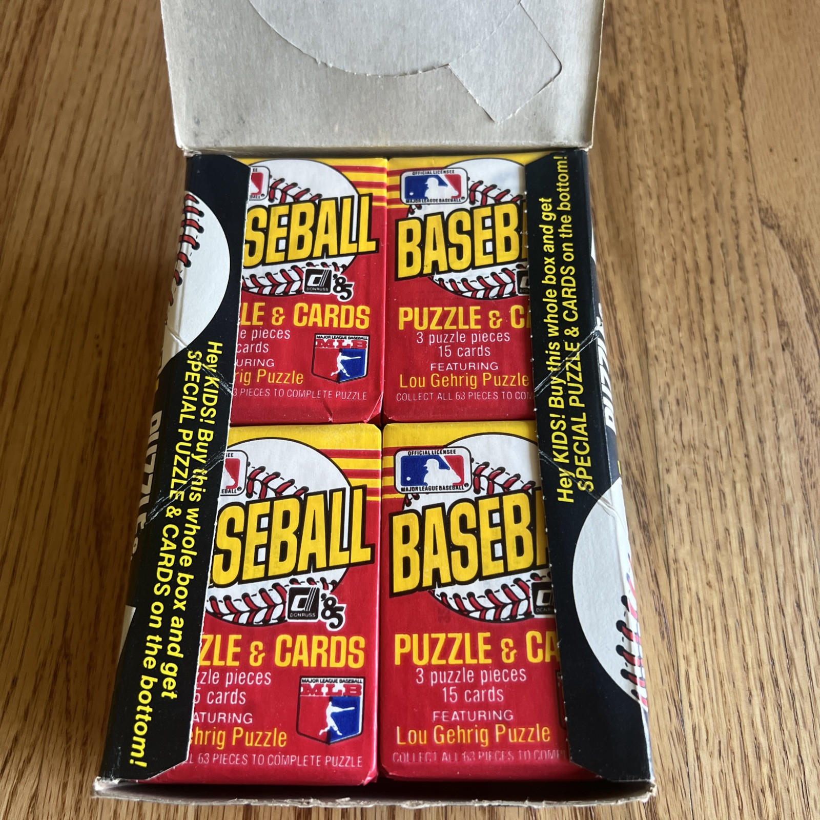 1985 Donruss Baseball Wax Pack From Fresh Box 1985 Donruss Baseball Wax Pack From Fresh Box