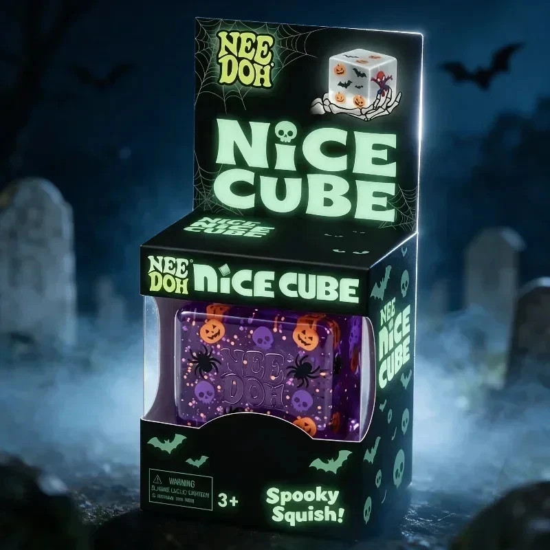 Nee-Doh-Halloween Nice Cube , Spooky Squish Schyling Halloween Squishy