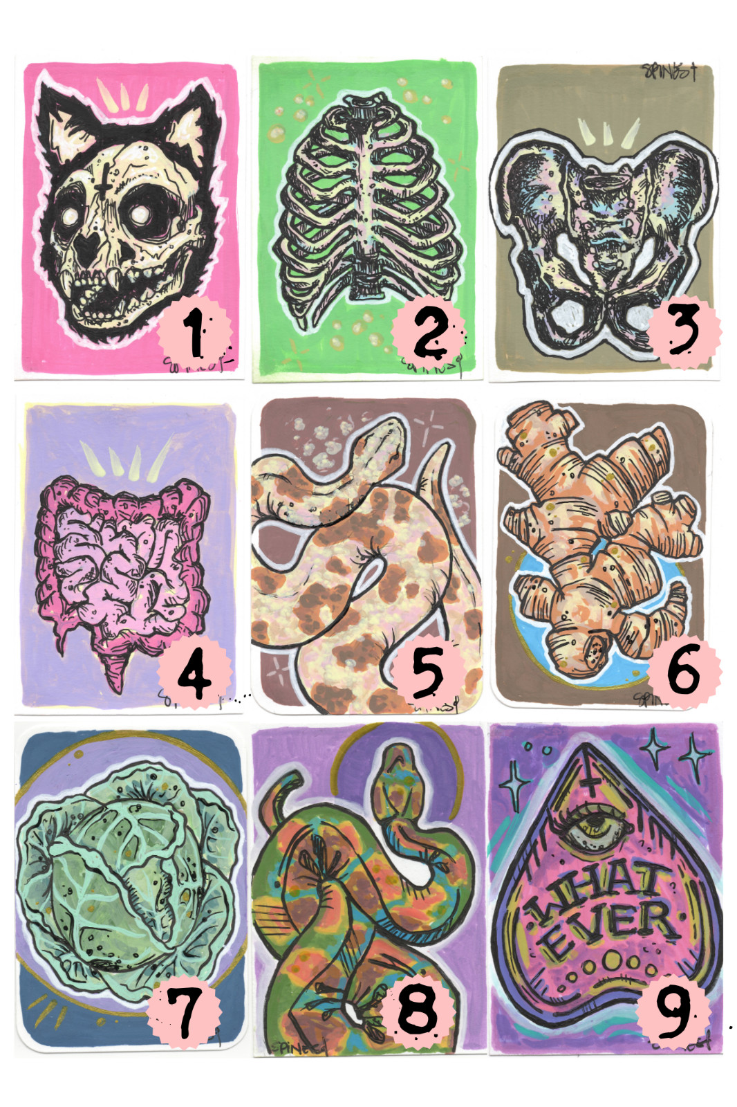 ACEO Prints | Choose 1, 3, or 5 | PRINTS of spines.and.stitches Art Cards ACEO Prints | Choose 1, 3, or 5 | PRINTS of spines.and.stitches Art Cards