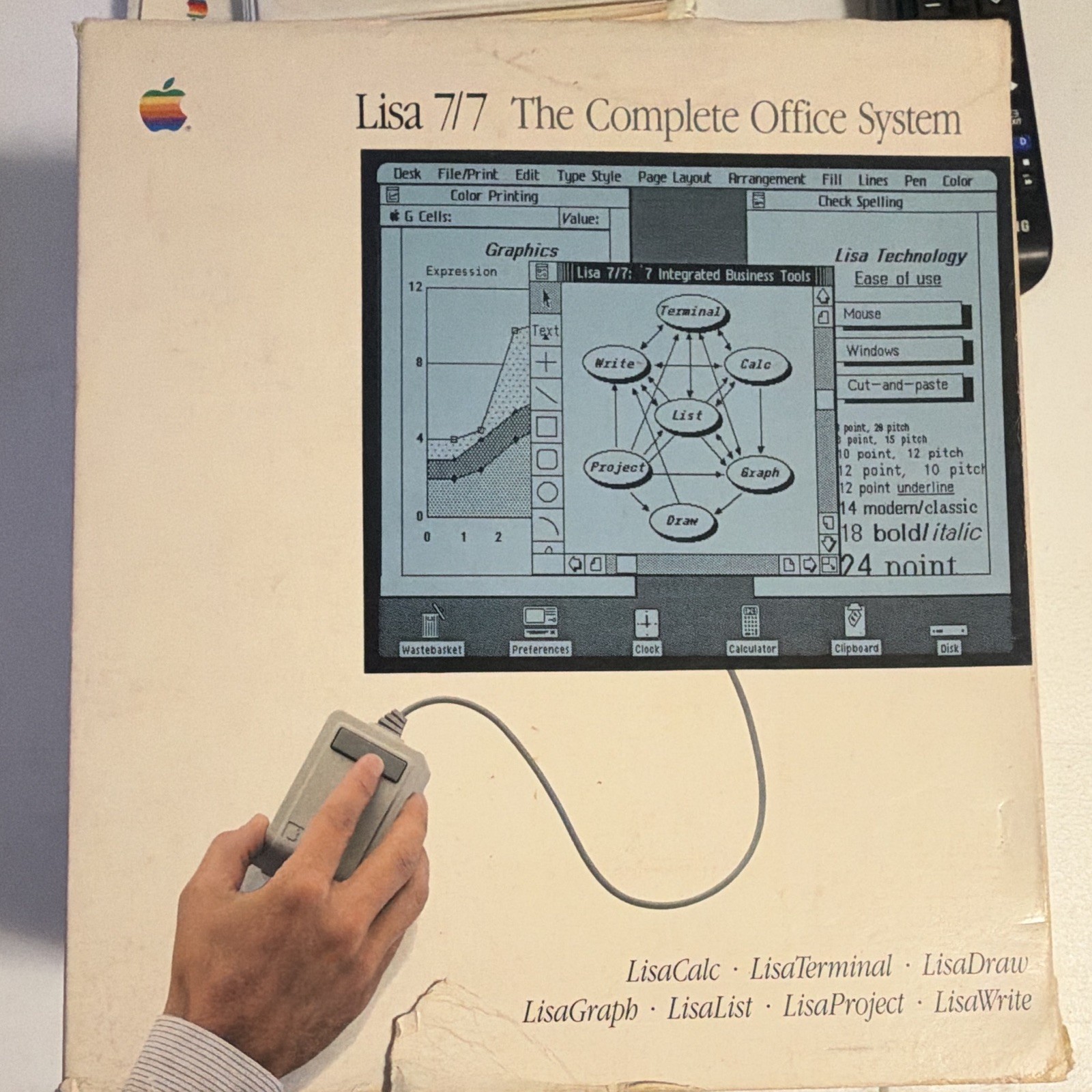 Vintage Apple Lisa 7/7 The Complete Office System With Discs UNTESTED Vintage Apple Lisa 7/7 The Complete Office System With Discs UNTESTED
