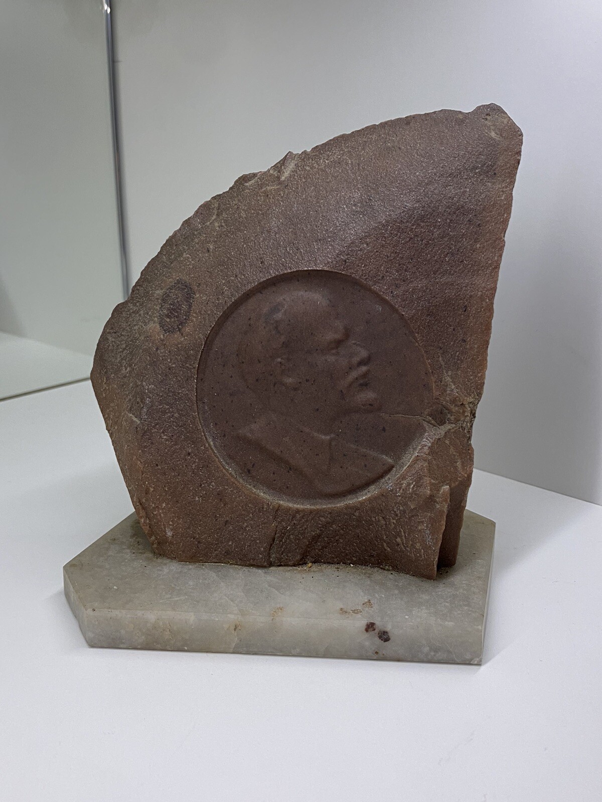 Rare Exclusive Vintage Table Souvenir Lenin from Stone  USSR