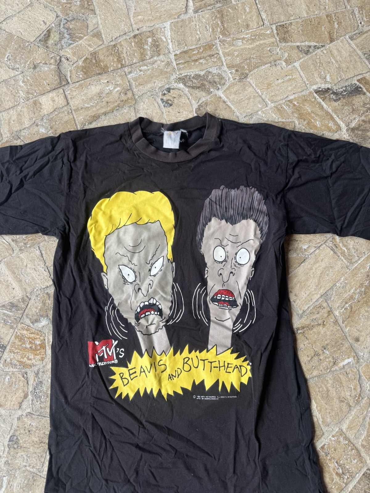Vintage 1994 Super Rare Single Stitch MTV x Beavis And Butthead Promo Tee Vintage 1994 Super Rare Single Stitch MTV x Beavis And Butthead Promo Tee