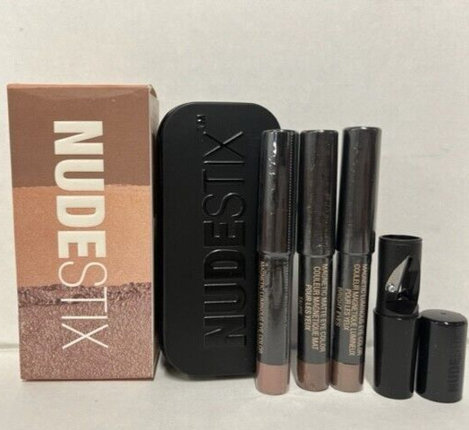Nudestix Bright Nude Eyes Mini 4-Piece Kit- NEW IN BOX