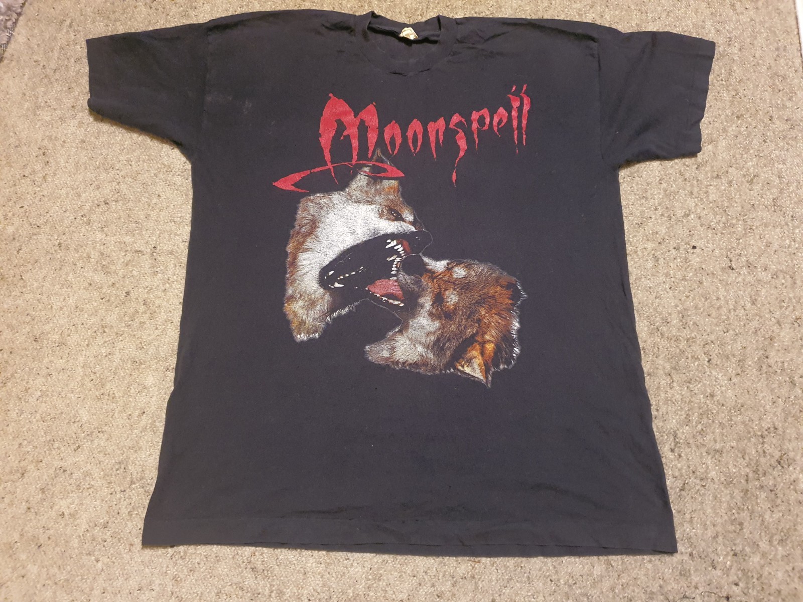 Vintage 95 Moonspell Wolfheart T Shirt XL Gothic Black Metal Single Stitch Rare Vintage 95 Moonspell Wolfheart T Shirt XL Gothic Black Metal Single Stitch Rare