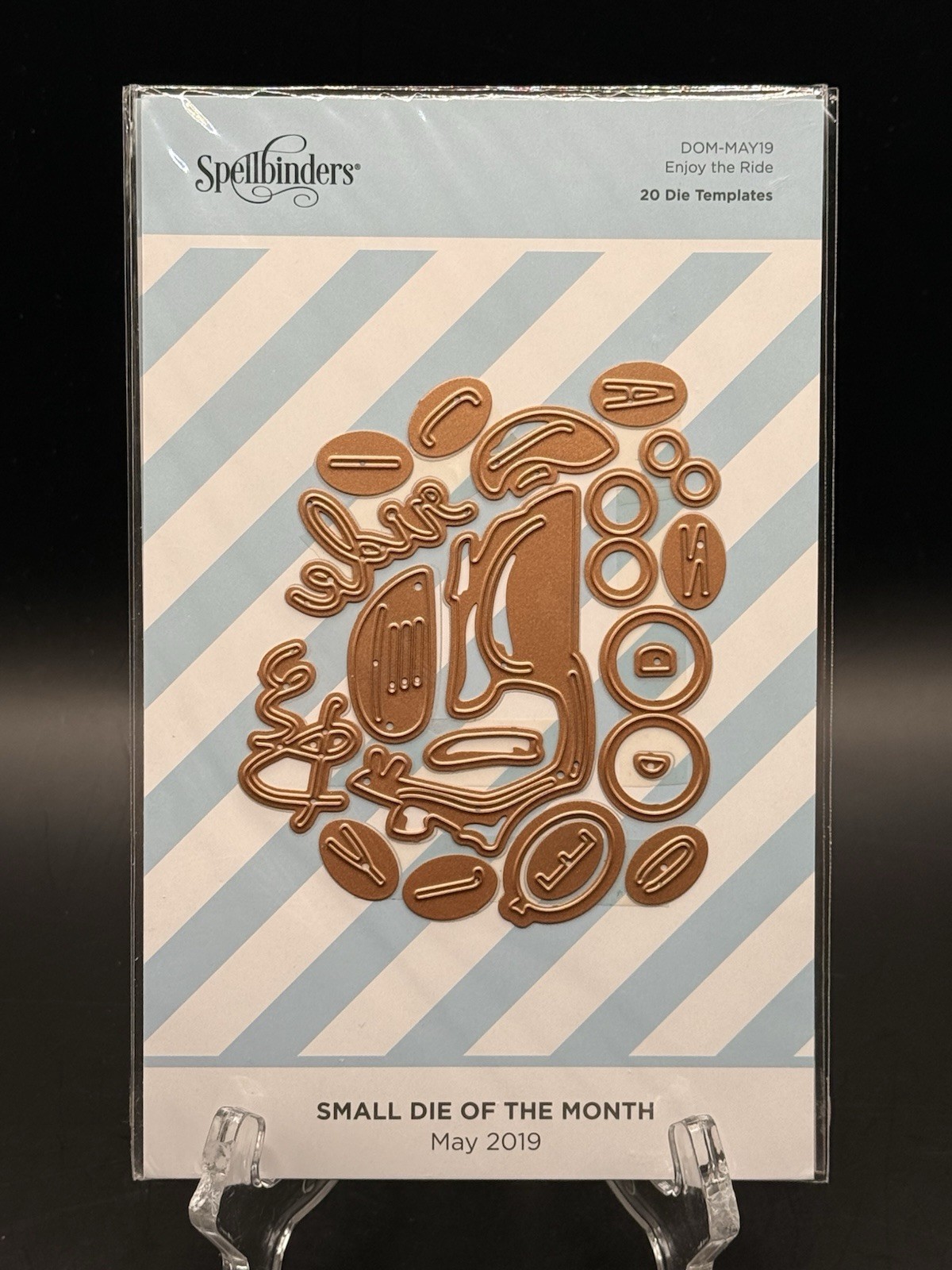 NEW Spellbinders Small Die Of The Month May 2019 ENJOY THE RIDE Moped Scooter NEW Spellbinders Small Die Of The Month May 2019 ENJOY THE RIDE Moped Scooter