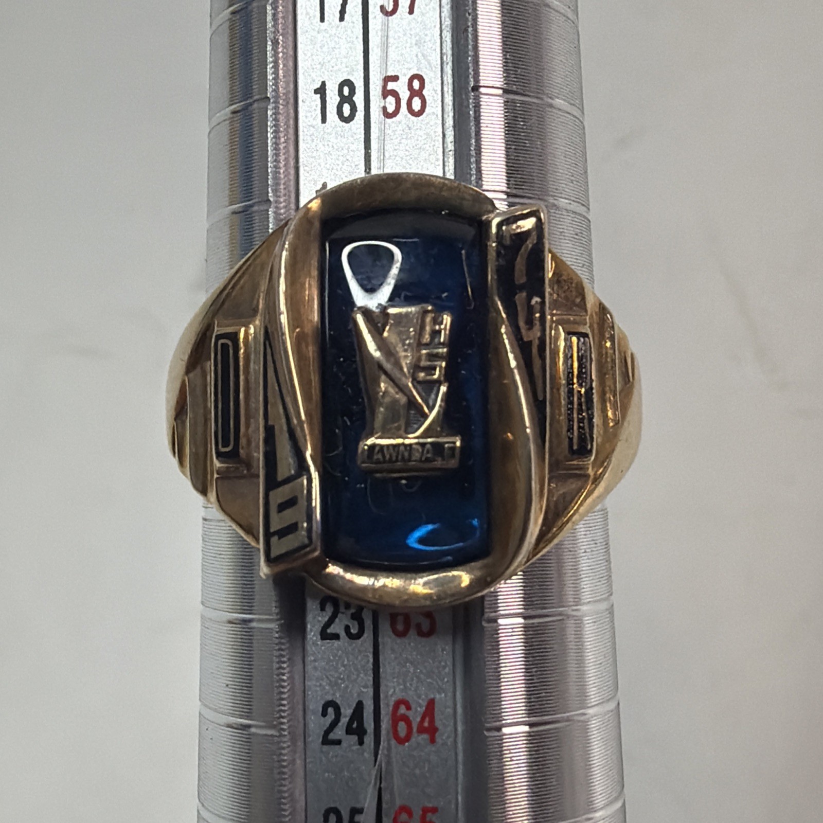 1974 Jostens 10k Gold 9 gr High School Class Ring Sz 9.5 Lawndale California 1974 Jostens 10k Gold 9 gr High School Class Ring Sz 9.5 Lawndale California